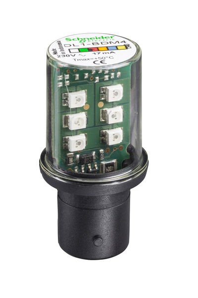 Schneider (DL1BDM4) RED LED BULB FOR SIGNALLING BA 15D 230 V