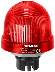 Siemens 8WD5320-5AB 8WD Entegre LED'li Tekli Sinyal Elamanı, Kalıcı Işıklı, Kırmızı