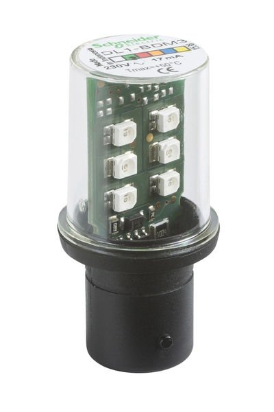 Schneider (DL1BDM3) GREEN LED BULB FOR SIGNALLING BA 15D 230