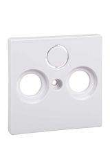 Schneider (MTN296725) TV Prizi tuş kapağı (2/3 delikli), System-M, Aktif beyaz