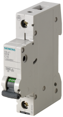 Siemens 5SL4108-7 8A; 1 FAZLI; 70mm OTOMAT; ANAHTARLI OTOMATİK SİGORTA; 10kA; C TİPİ; YAVAŞ KARAKTERLİ