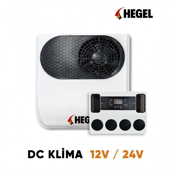 HEGEL DC ARAÇ KLİMA 12V  12V 2000W  7000BTU 68A 42Db R134A 720X760X210MM 25KG