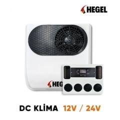 HEGEL DC ARAÇ KLİMA 12V  12V 2000W  7000BTU 68A 42Db R134A 720X760X210MM 25KG