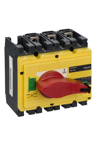 Schneider (31126) Compact, sarı-kırmızı,emniyet yük ayırıcısı,INS250