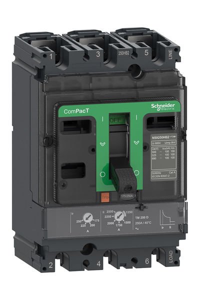 Schneider (C25W3TM250) NSX250 HB2 TM 250D 100kA 690V 3P