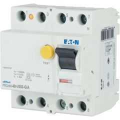 Eaton FRCMM-40/4/003-G/A Artık Akım Devre Kesiciler (G/A tipi, gecikmeli) 4x40A, 10kA, 30mA (170295)