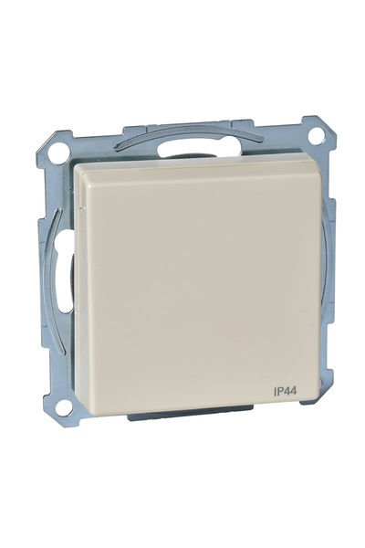 Schneider (MTN2314-0344) IP44 Kapaklı Topraklı Priz, çocuk korumalı, System-M, Krem