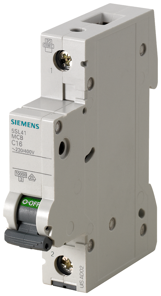 Siemens 5SL4102-7 2A; 1 FAZLI; 70mm OTOMAT; ANAHTARLI OTOMATİK SİGORTA; 10kA; C TİPİ; YAVAŞ KARAKTERLİ