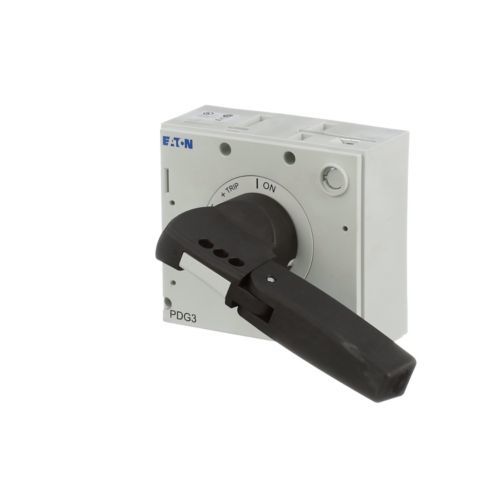 Eaton PDG3XHMCSP Kompakt Şalter Aksesuarı: Döner Kurma Kolu, Siyah, Kilitlenebilir (PDE3 için) (PDG3XHMCSP)