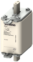 Siemens 3NA3836 STEATİT(SERAMİK) GÖVDELİ NH-BIÇAKLI SİGORTA BUŞONU; 160A; BOY 00; GENİŞLİK 30mm
