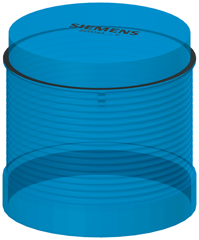 Siemens 8WD4420-5AF 8WD Sinyal Kolonu, Sinyal Elemanı, Kalıcı Işıklı, Mavi, 70mm