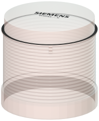Siemens 8WD4420-5AE 8WD Sinyal Kolonu, Sinyal Elemanı, Kalıcı Işıklı, Şeffaf, 70mm
