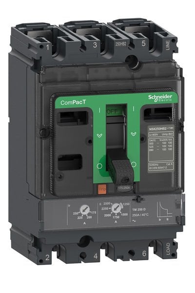 Schneider (C25V3TM200) NSX250 HB1 TM 200D 75kA 690V 3P