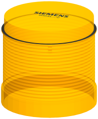 Siemens 8WD4420-5AD 8WD Sinyal Kolonu, Sinyal Elemanı, Kalıcı Işıklı, Sarı, 70mm