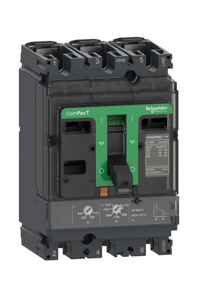 Schneider (C25V3TM160) NSX160 HB1 TM 160D 75kA 690V 3P