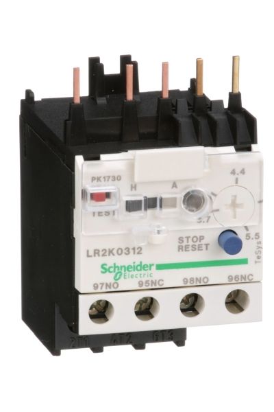 Schneider (LR2K0312) TeSys K Termik Röle 3.7-5.5A Class 10A