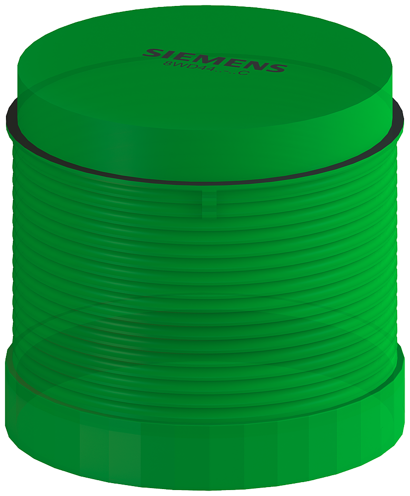 Siemens 8WD4420-5AC 8WD Sinyal Kolonu, Sinyal Elemanı, Kalıcı Işıklı, Yeşil, 70mm