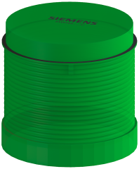Siemens 8WD4420-5AC 8WD Sinyal Kolonu, Sinyal Elemanı, Kalıcı Işıklı, Yeşil, 70mm