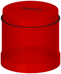 Siemens 8WD4420-5AB 8WD Sinyal Kolonu, Sinyal Elemanı, Kalıcı Işıklı, Kırmızı, 70mm