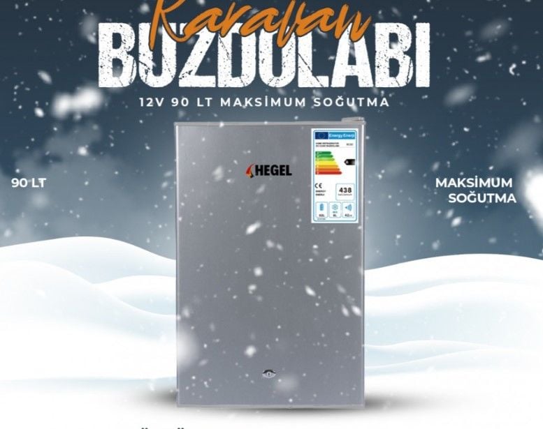 HEGEL BUZDOLABI 12V 90LT KONDANSERLİ 12V 90LT KONDANSERLİ
