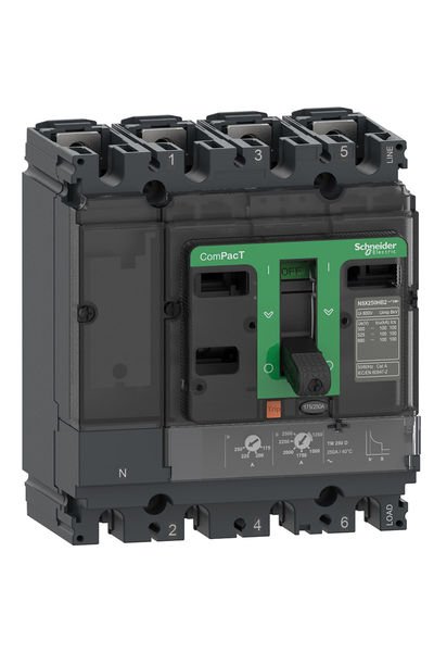 Schneider (C25R4TM125) NSX160 R TM 125D 45kA 690V 4P