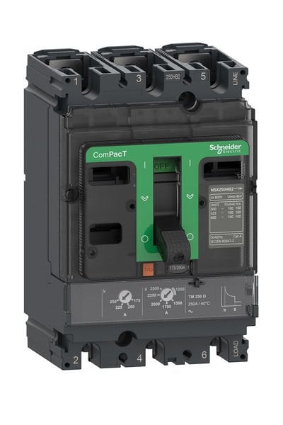 Schneider (C25R3TM125) NSX160 R TM 125D 45kA 690V 3P