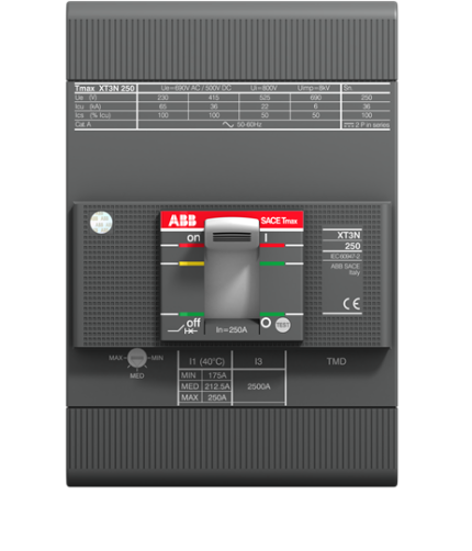 ABB 1SDA068280R1 XT3S 250 MA125 Im=750...1500 3p F F