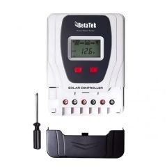 BETATEK ŞARJ KONTROL CİHAZLARI - PWM OCEAN DREAM ALÜMİNYUM SOĞUTMALI 40A - 12/24V MAX PV GÜÇ W:600W (12V); 1200W (24V); USB ÇIKIŞ:5V 2.4A