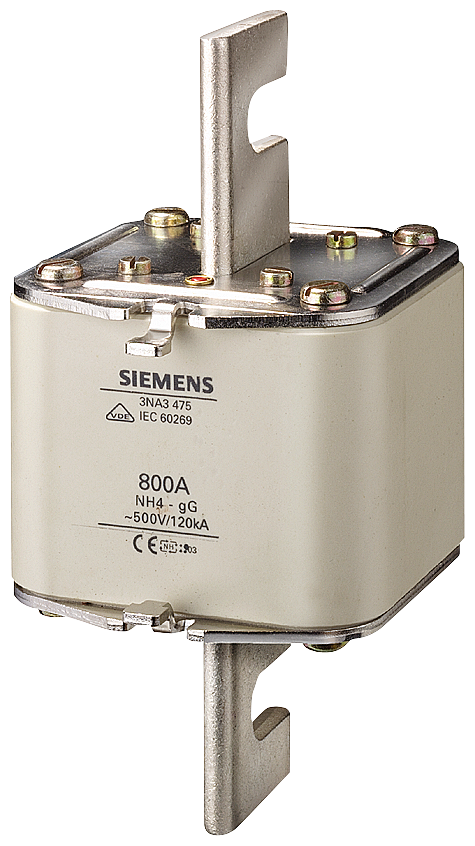 Siemens 3NA3480 STEATİT(SERAMİK) GÖVDELİ NH-BIÇAKLI SİGORTA BUŞONU; 1000A; BOY 4; GENİŞLİK 101.8mm