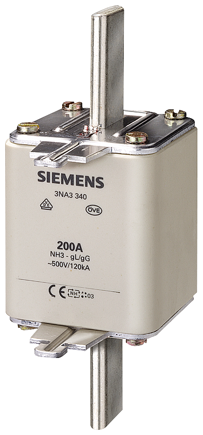 Siemens 3NA3372 STEATİT(SERAMİK) GÖVDELİ NH-BIÇAKLI SİGORTA BUŞONU; 630A; BOY 3; GENİŞLİK 71.2mm