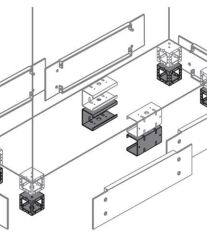 ABB ZN1010 N°4 angle pieces h=100mm
