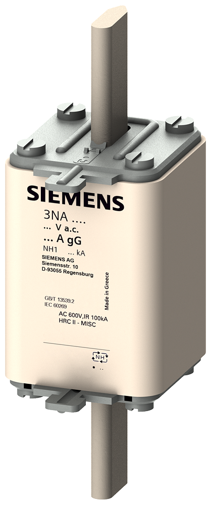 Siemens 3NA3140 STEATİT(SERAMİK) GÖVDELİ NH-BIÇAKLI SİGORTA BUŞONU; 200A; BOY 1; GENİŞLİK 47;2mm