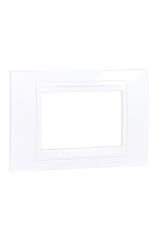 Schneider (MGU4.103.18) Beyaz Üç Modül çerçeve