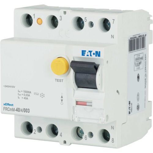 Eaton FRCMM-40/4/003 Artık Akım Devre Kesiciler (AC tipi) 4x40A, 10kA, 30mA (170411)