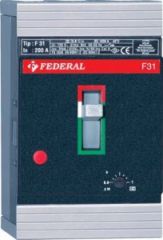 Federal MCCB F31 3P 63A 36kA/415Vac In 10In 40 °C,Icu=Ics=%100 Sabit