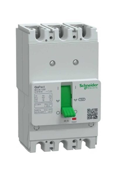 Schneider (G12F3F20) GOMCCB 125F 3P3D 20A Sabit
