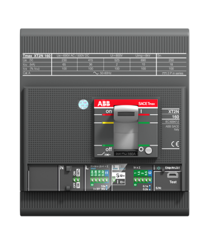 ABB 1SDA067095R1 XT2N 160 Ekip LS/I In=160A 4pFF InN=100% (4x160A 36kA Ayar Sahalı Şalter (LS/I))