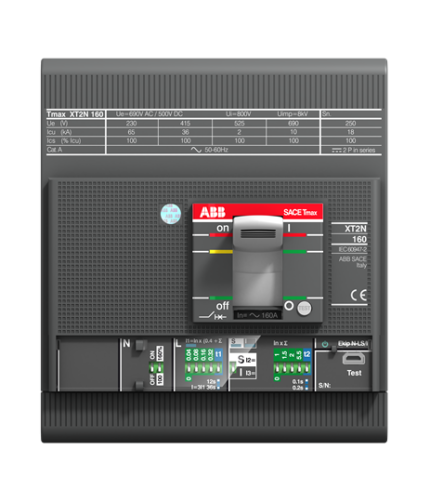 ABB 1SDA067090R1 XT2N 160 Ekip LS/I In=10A 4p F F         (4x10A 36kA Ayar Sahalı Şalter (LS/I))