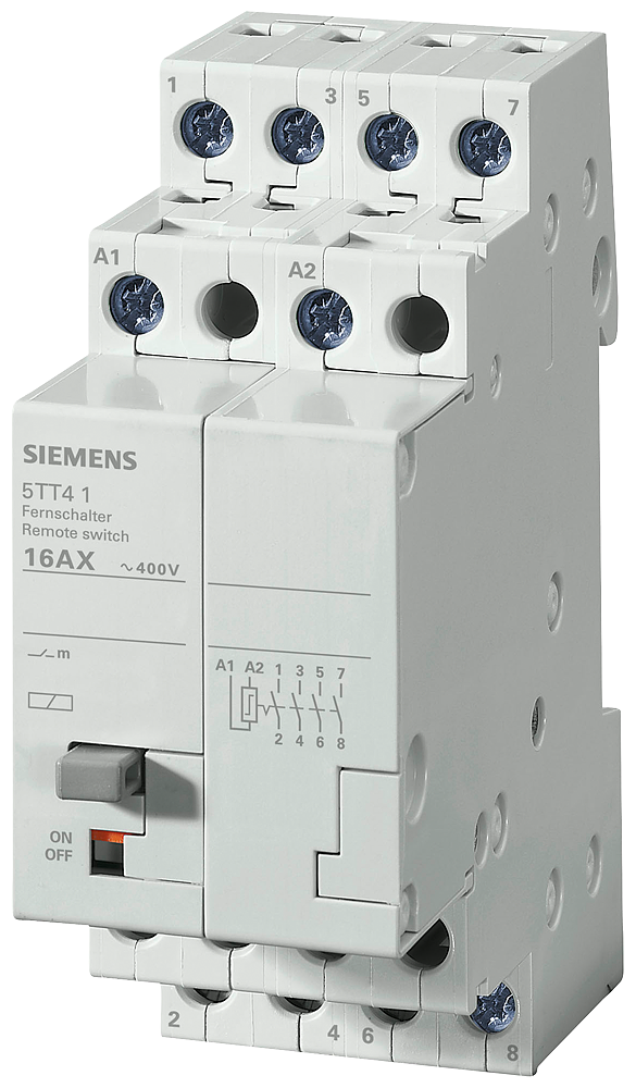 Siemens 5TT4104-0 UZAKTAN KUMANDA DARBE AKIM ŞALTERİ; KUM.GER.230V; 4NO