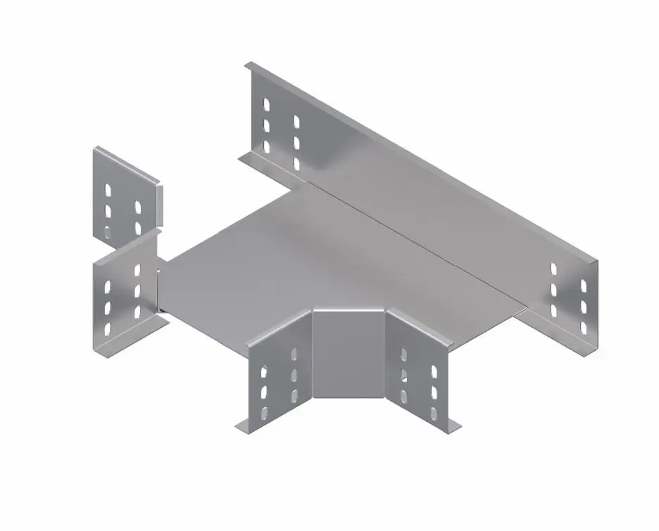 STS H100 Kablo Kanalları 180 Derece T Dönüş Elemanı