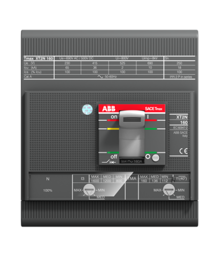 ABB 1SDA067578R1 XT2S 160 TMA 80-800 4p F F               (4x80A 50kA Ayar Sahalı Şalter)