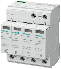 Siemens 5SD7464-0 C SINIFI 4 KUTUPLU TT VE TN-S SİSTEMLERİ İÇİN 3+1 DEVRELİ AŞIRI GERİLİM SINIRLAYICISI PARAFUDR