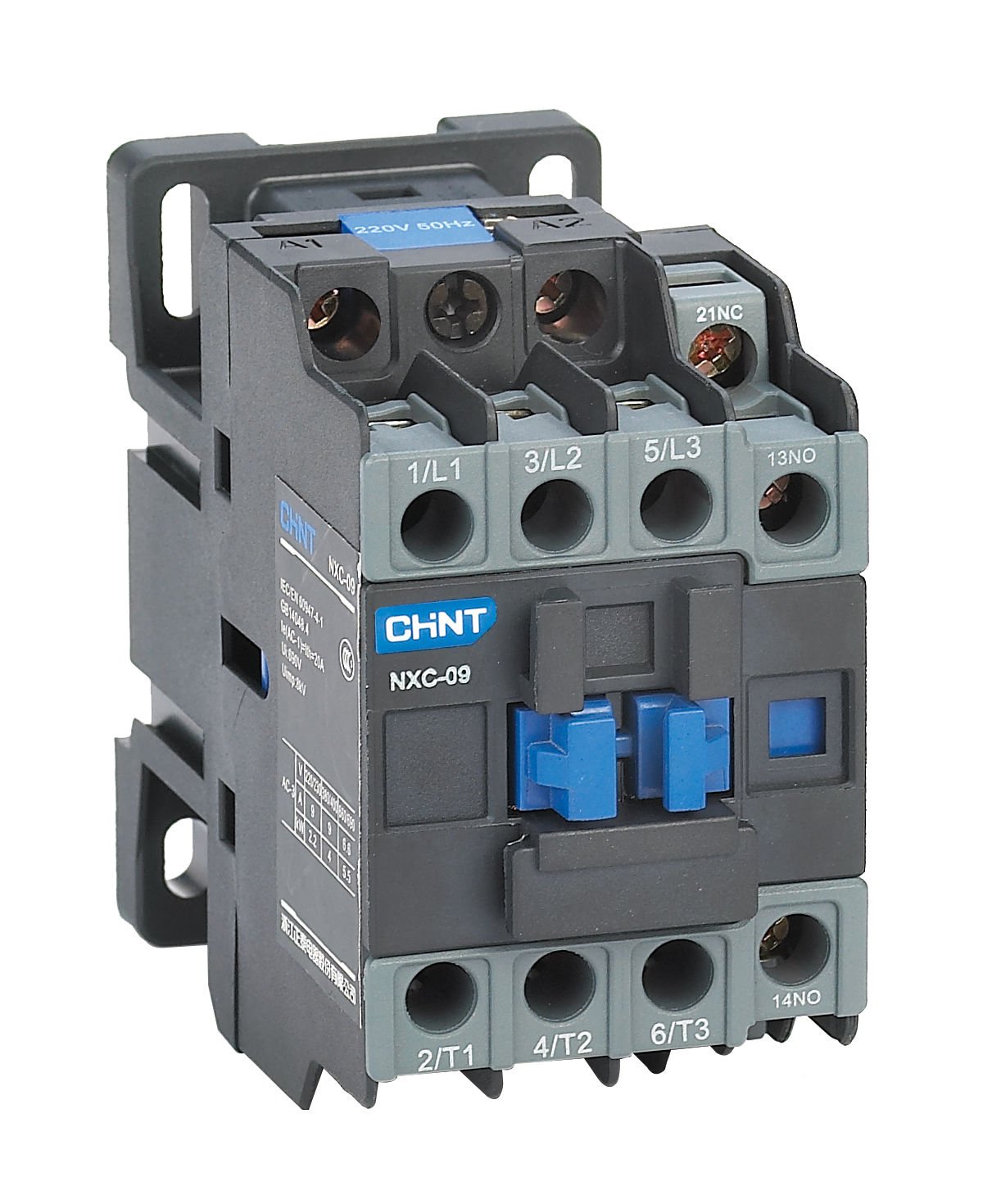 Chint (925923) NXC-40 220V AC Bobinli 3 Kutuplu Kontaktör, 18,5kW, 40A (AC-3), 1NA+1NK Yardımcı Kontaklı