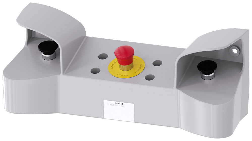 Siemens 3SU1853-3NB00-1AD1 Sirius ACT  Çift-El konsol - Metal (Butonlar dahil, ek buton montajı için hazır 4xdelik)