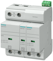 Siemens 5SD7442-1 B VE C SINIFI 2 KUTUPLU TT VE TN-S SİSTEMLERİ İÇİN KOMBİNE PARAFUDR