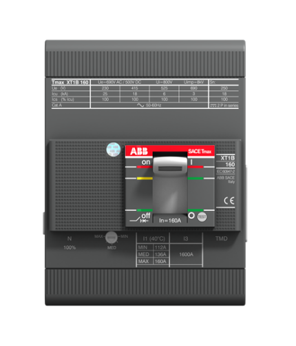 ABB 1SDA067459R1 XT1H 160 TMD 80-800 4p F F               (4x80A 70kA Ayar Sahalı Şalter)