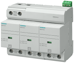 Siemens 5SD7413-1 B SINIFI; 3 KUTUPLU TN-C SİSTEMLERİ İÇİN; YILDIRIMA KARŞI KORUYUCU PARAFUDR