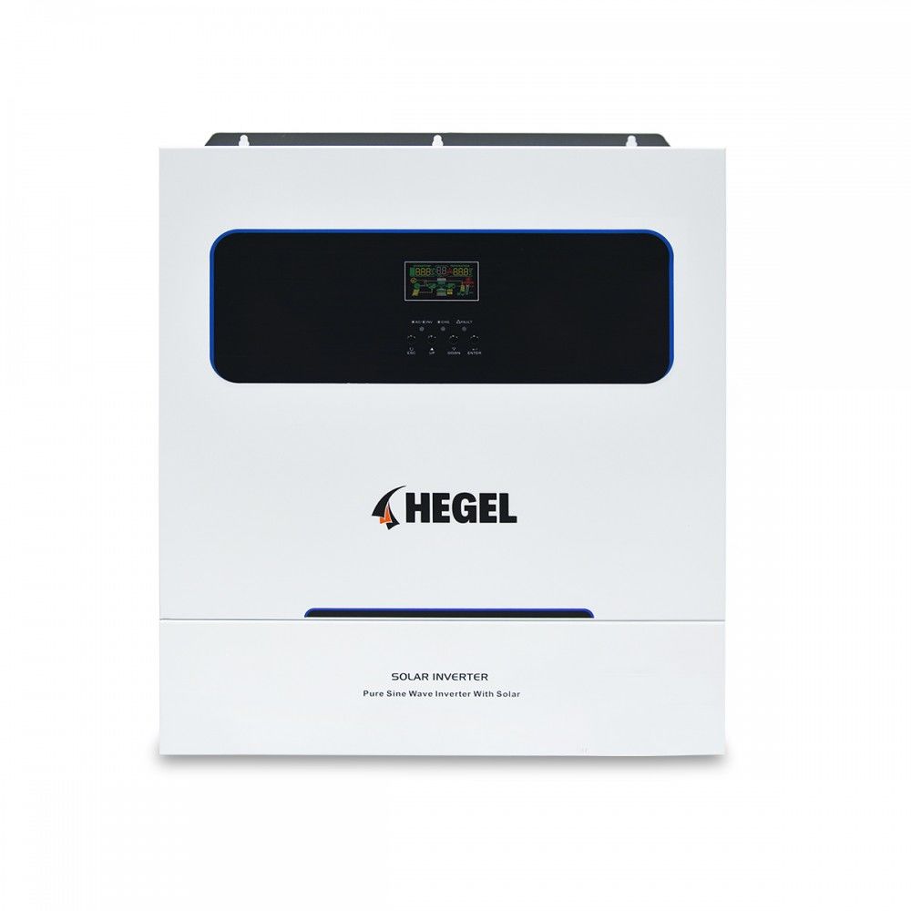 HEGEL AKILLI İNVERTÖR- MPPT 11KW 48V HEGEL AKILLI İNVERTÖR- MPPT 11KW 48V, 150A MPPT, PV90-500V, PARALEL, PV MAX GİRİŞ 11KW (2X5500W), ÇİFT AC ÇIKIŞ  HEGEL