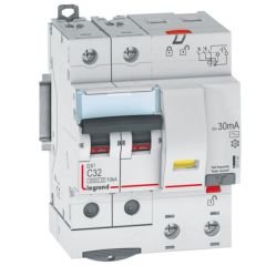 Legrand (411161) DX³ RCBO 32A 2P AC tipi 30mA
