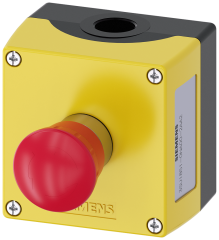 Siemens 3SU1851-0NA00-2AA2 Sirius ACT Kutulu Acil Durdurma Buton Setleri Çevir-Kur, metal gövde,1NC kontak, korumasız